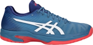 blue asics tennis shoes