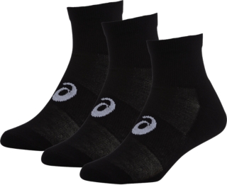 3PPK QUARTER SOCK, Black