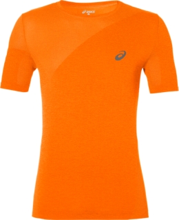 SEAMLESS TOP, Orange Pop Heather