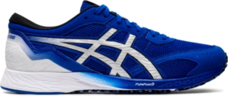 asics blue running shoes