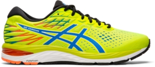 Men S Gel Cumulus 21 Safety Yellow Electric Blue Running