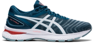 asics blue running shoes