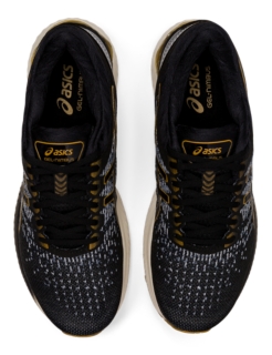 Men's GELNimbus 22 Knit Black/Black Running Shoes ASICS