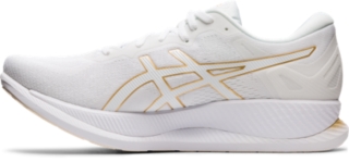 asics glideride white gold