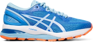 Womens blue asics running shoes