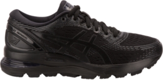 asics nimbus 21 black black