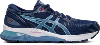 GEL-NIMBUS 21 | WOMEN | Blue Expanse/Grey Floss | ASICS US