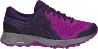 purple asics running shoes