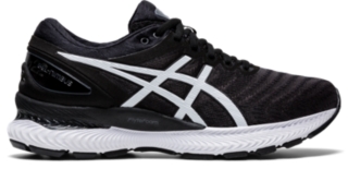 black asics running shoes