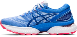 Women S Gel Nimbus 22 Soft Sky Tuna Blue Running Shoes Asics