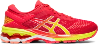 bright asics running shoes