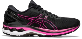 black and pink asics