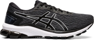 asics all black running shoes