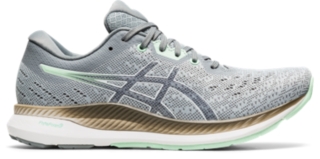 grey asics womens