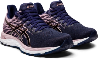 Women's GEL-CUMULUS 21 KNIT | Peacoat/Rose Gold | Running Shoes | ASICS