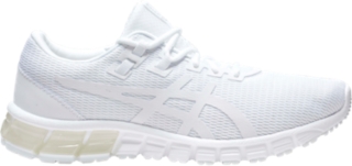 all white asics running shoes