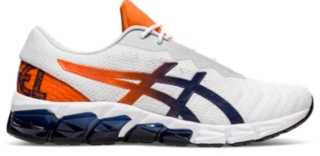 asics white orange