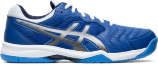 blue asics tennis shoes