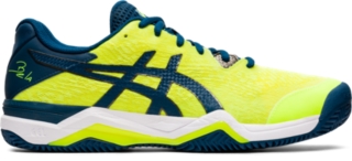 yellow asics running shoes