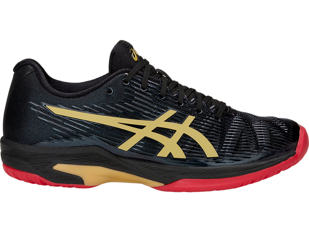 ASICS Solution Speed FF Le Black / Rich Gold Mujer