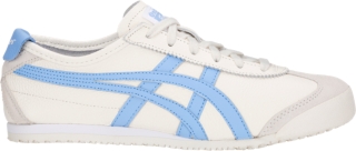 blue and cream shoes