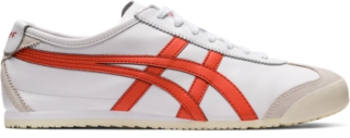 asics tiger white blue red