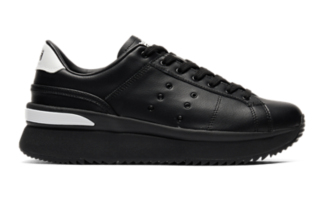 Onitsuka Tiger LAWNSHIP PF ローンシップ 美品】オニツカタイガー ローンシップ PF 黒 レザー 厚底