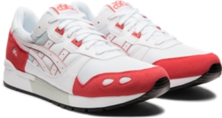 asics gel lyte white rouge