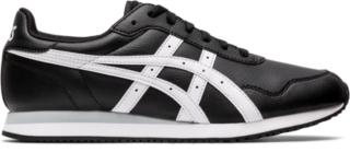black asics runners