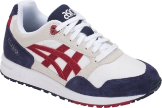 Men's GEL-Saga | White/Burgundy | Sportstyle | ASICS