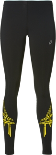 asics stripe running tights