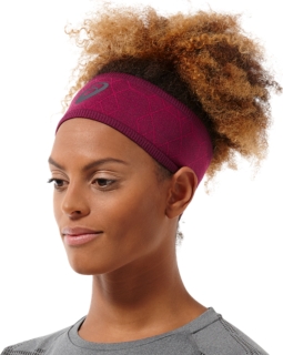 HEADBAND GRAPHIC PRUNE/ COSMO PINK