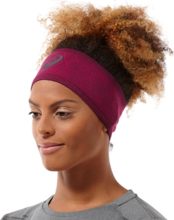 HEADBAND GRAPHIC PRUNE/ COSMO PINK