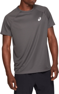 asics mens running tops