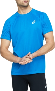 asics mens running tops