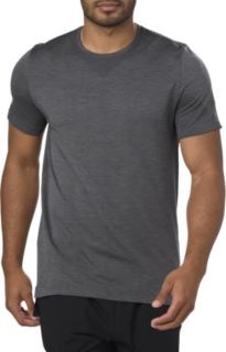 Seamless Ss Men Dark Grey Heather Herren Kurzarmshirts