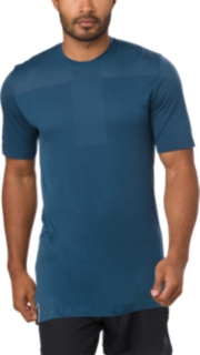 男裝GEL-COOL無縫拼接短袖T恤