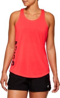 Front Top view of ESNT GPX TANK, LASER PINK/DEEP MARS