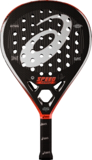 Front Top view of SPEED PADEL RACKET HARD, CHERRY TOMATO