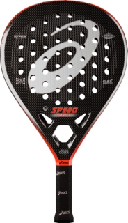 Front Top view of SPEED PADEL RACKET SOFT, CHERRY TOMATO