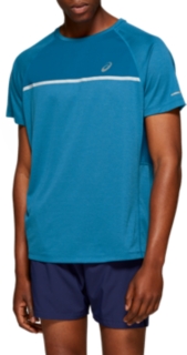 Front Top view of SS TOP, DEEP SAPPHIRE HEATHER