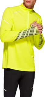 Front Top view of LITE-SHOW&trade; 2 LS 1/2 ZIP TOP, SOUR YUZU