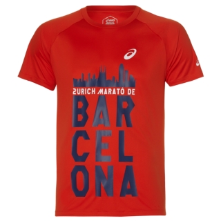 Front Top view of TS TECHNICAL GRAPHIC 2 BM, FIERY RED