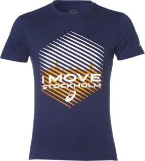 Front Top view of TS COTTON GRAPHIC 3 ST, INDIGO BLUE