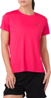 Women's SILVER SS TOP | PIXEL PINK 