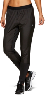 Front Top view of PANT, PERFORMANCE BLACK