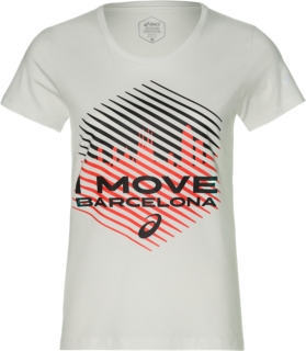 Front Top view of TS COTTON GRAPHIC 3 BM, BRILLIANT WHITE