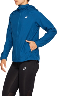 run hood jacket asics
