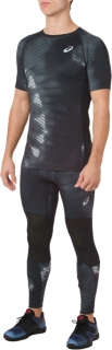 asics graphic tights mens