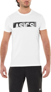 Alternative image view of ESNT DIAGONAL SS TOP, BRILLIANT WHITE/PERFORMANCE BLACK